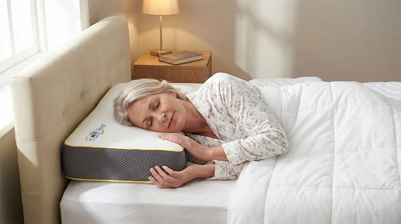 A good night's sleep with the Snuggle Pillow